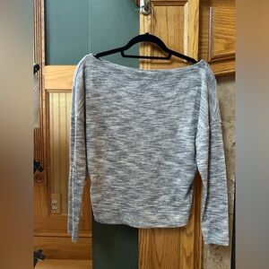 EXPRESS of the shoulder/wide neck light weight sweater